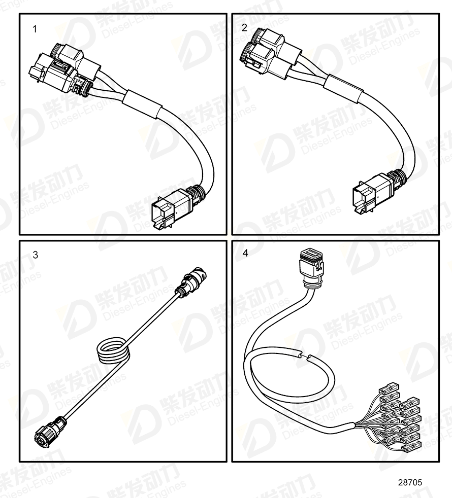 volvo penta Wiring harness 22088731 Drawing volvo penta Wiring harness 22088731 Drawing
